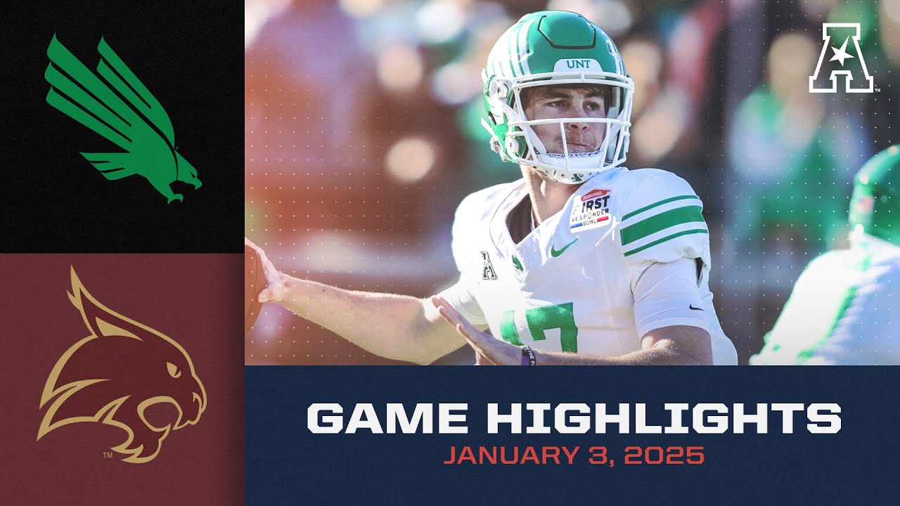 Game Highlights: North Texas vs. Texas State | SERVPRO First Responder Bowl (Jan. 3, 2025)