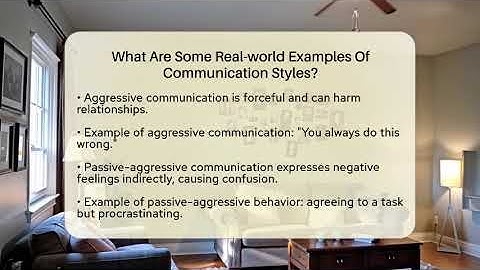 What Are Some Real-world Examples Of Communication Styles? - The Personal Growth Path