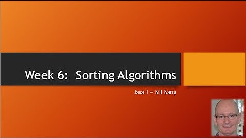 Java1-06 Sorting Algorithms and Big O - Demo2 - Selection and Insertion Sort