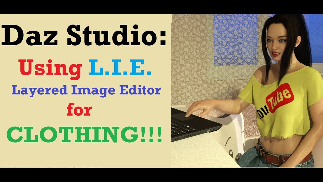 Daz Studio: Using L.I.E. Layered Image Editor to make custom CLOTHING ...