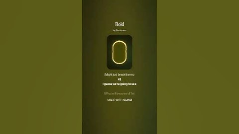 Bold (Unplugged Underground XVII)