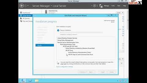 Active Directory (ADDS) Installation & Configuration - Windows Server 2012