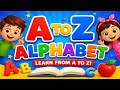 ABCD Song for Kids 🎵 | Learn A to Z Alphabet with Colors | Fun Learning Video