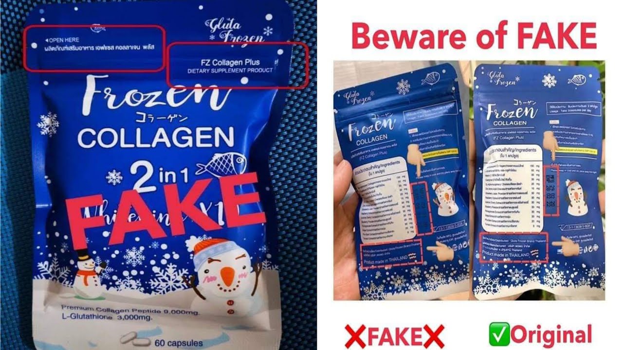 PAANO MALALAMAN KUNG FAKE O ORIGINAL ANG FROZEN COLLAGEN AT FROZA GLUTA