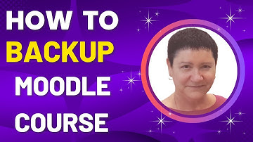 How to Backup a Moodle Course