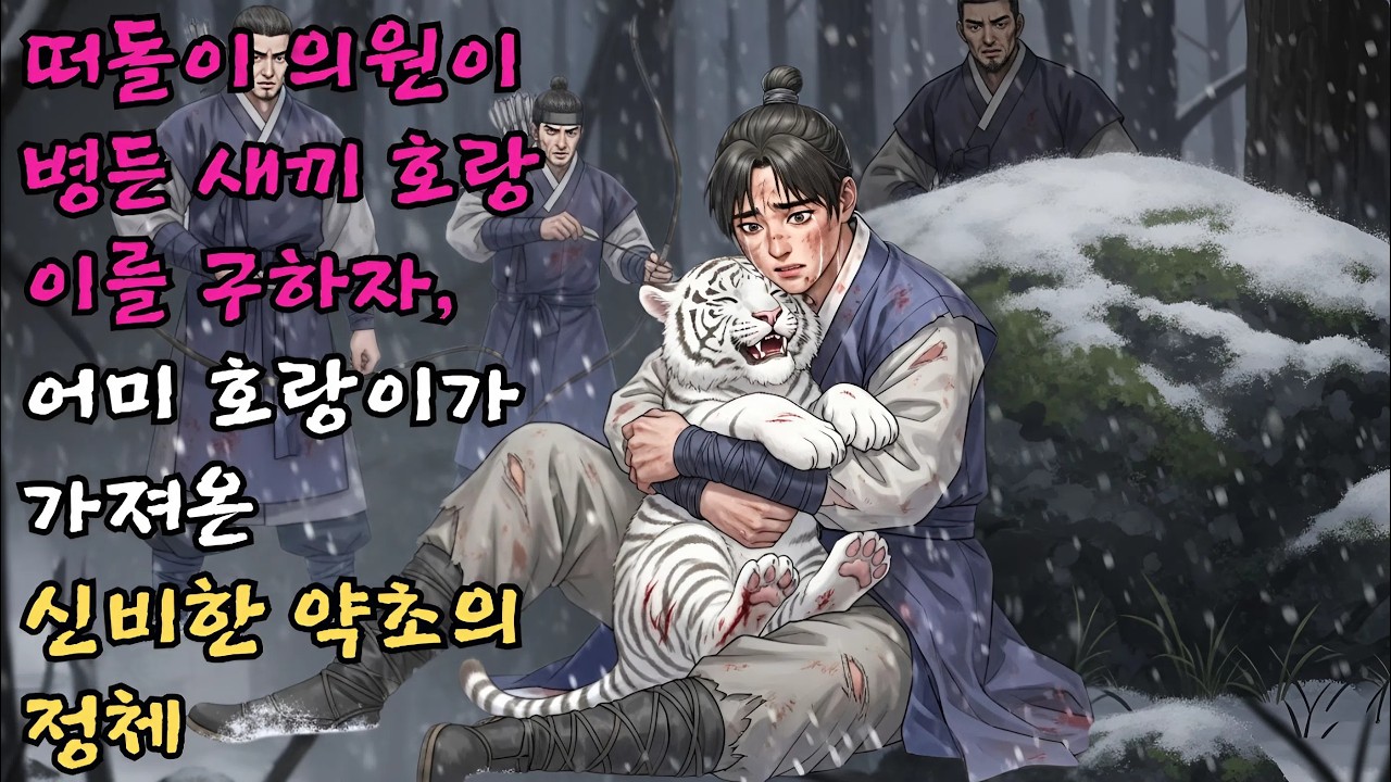 사냥꾼에게 쫓기던 새끼 호랑이들을 숨겨준 장사꾼이 죽자 어미 호랑이가 나타나서 잡아준 천하제일 명당 묫자리의 소름 돋는 전설과 반전#야담 #민담 #전설 #설화