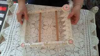 altered upcycled picture frame shabby chic