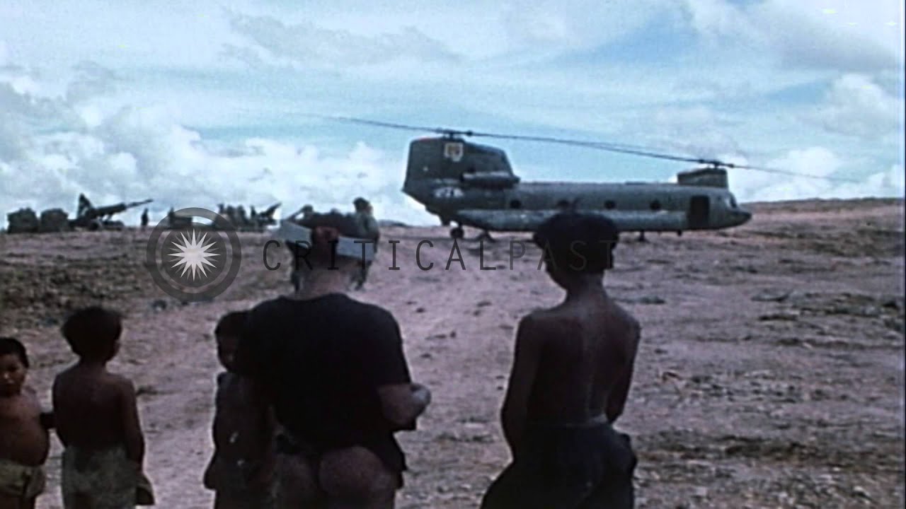 US 199th Light Infantry Brigade troops prepare to leave Fire Support Base Myron, ...HD Stock Footage