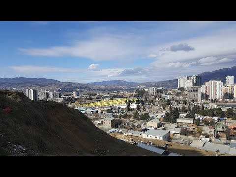 Tbilisi 6.02.2021. 4-ый микрорайон Тэмка. 154-ая школа. Temqa. თემქა