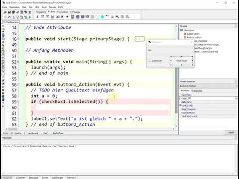 JG11 Java Editor: Checkbox