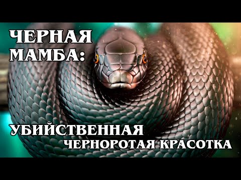 ЧЕРНАЯ МАМБА: Самая опасная и быстрая в мире змея | Интересные факты про змей и рептилий