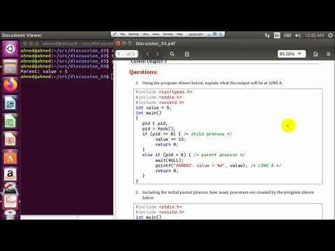 OS 2023 - Discussion 3 - fork examples.