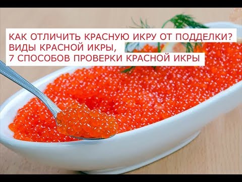 Как отличить красную икру от подделки, виды красной икры, 7 способов проверки красной икры