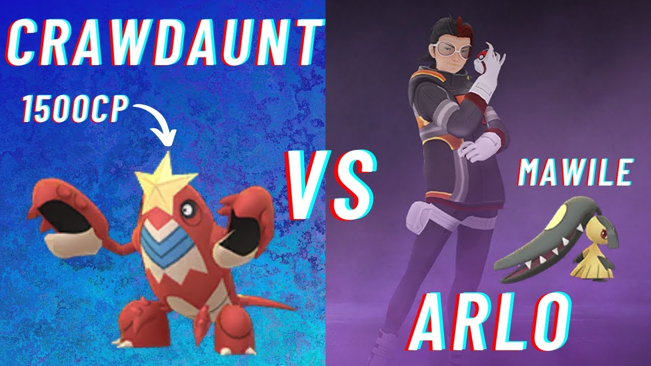 One Great League Crawdaunt Vs Team Rocket Leader Arlo (Fast Move Glitch) - YouTube