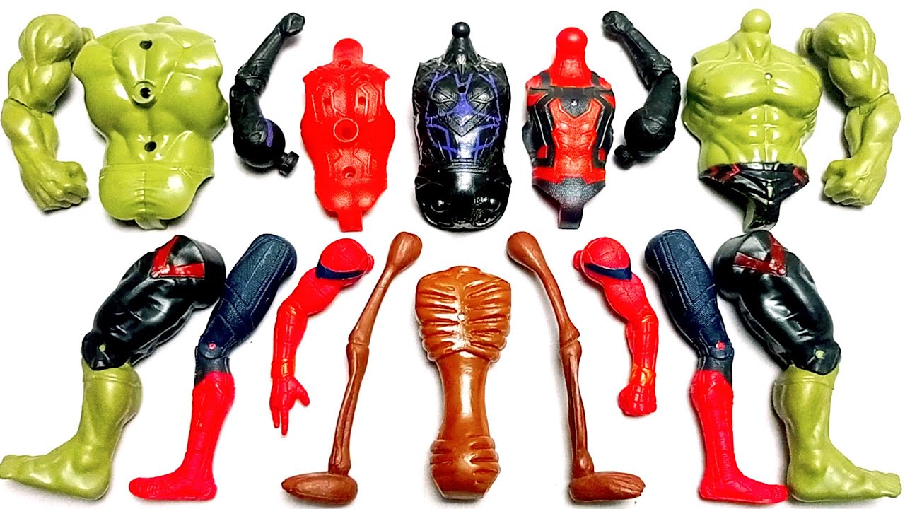 AVENGERS TOYS MARVEL'S HULK SMASH SPIDERMAN BLACK PANTHER SIREN HEAD SUPERHEROES TOYS