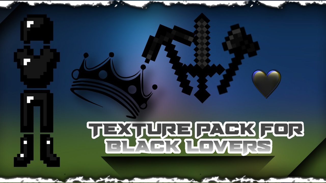 BEST BLACK TEXTURE PACK FOR【MCPE,BEDROCK】(Fpsboost) (ANDORID,IOS) YouTube