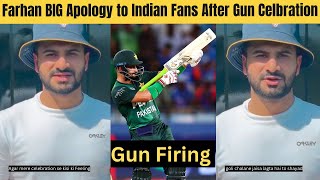 Sahibzada Farhan BIG Apology to Indian Fans After His Controverisial Celebration,Ind vs Pak Asia Cup