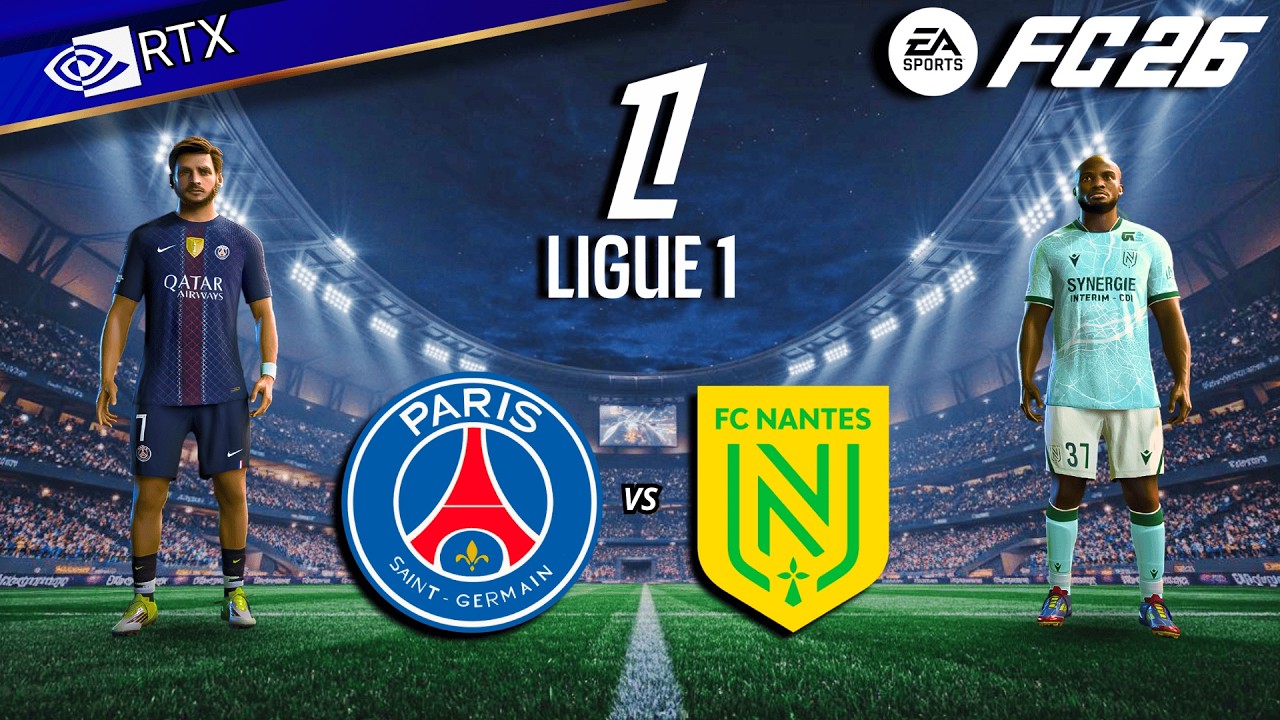 FC 26 - PSG vs Nantes Ft. Demeble, Vitinha | Ligue 1 25/26 Full Match | PC™ [4K60]