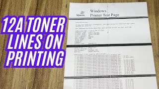 HP 12A Toner Printing Lines On Printing Problem How to Fix in 2 minutes
