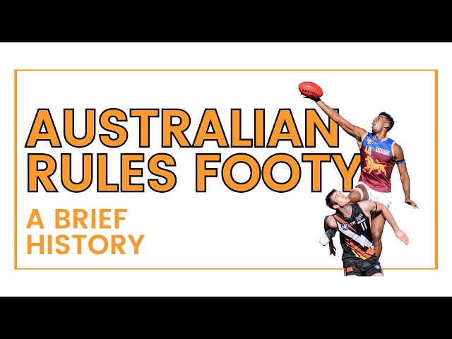 Australian Rules Football AFL: A brief history of the - YouTube