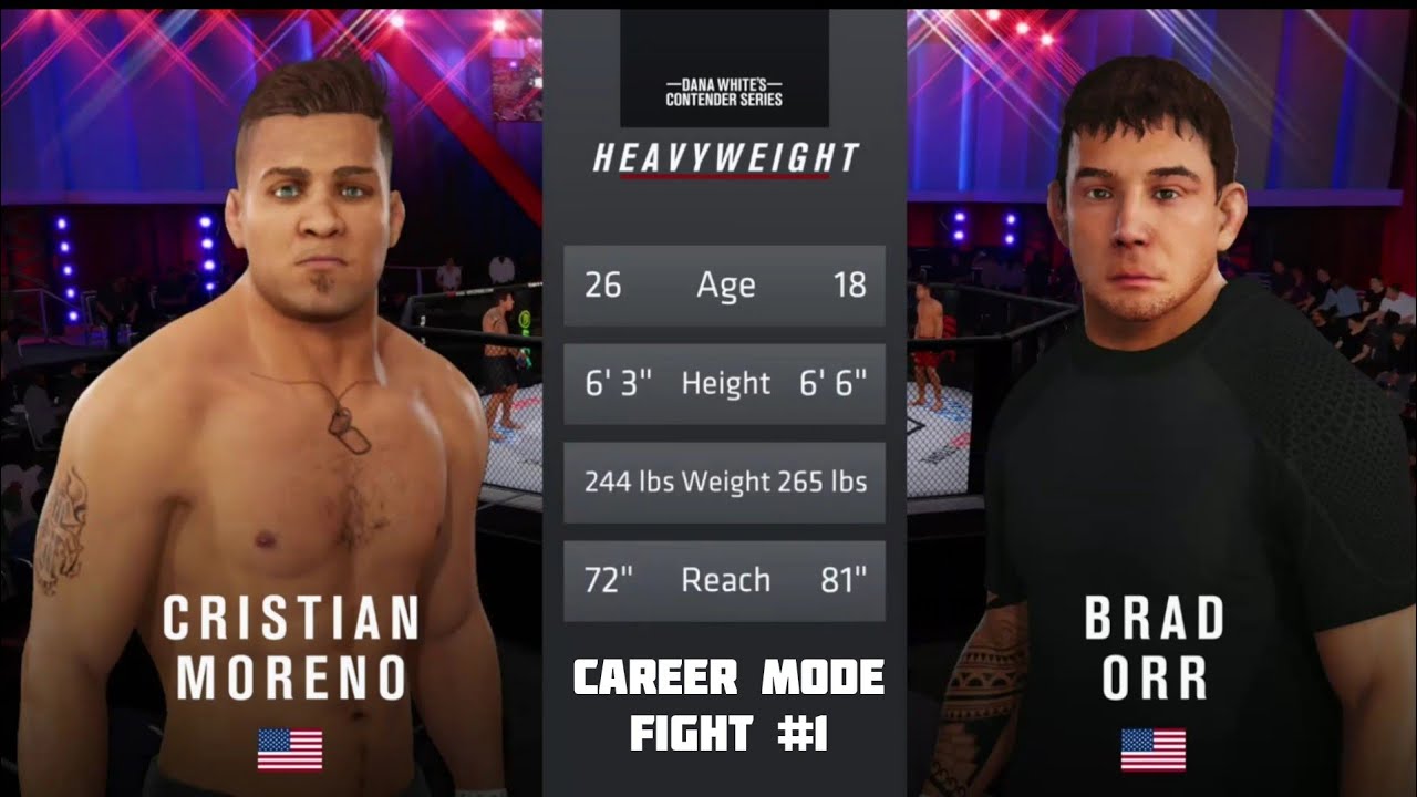 UFC 4 Heavyweight Career Mode | Fight #1 Vs. Cristian Moreno