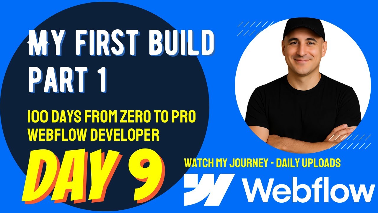 Building My First Hero Section - Day 9 of Learning Webflow - YouTube