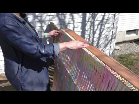 How to weave a blanket on the CraftSanity Blanket Loom
