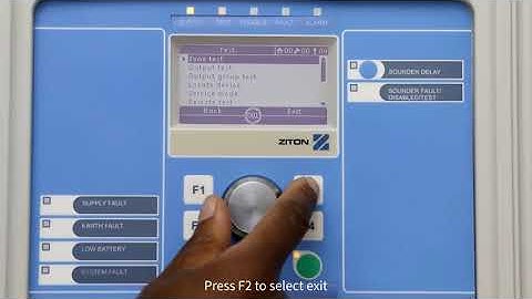 How to use the "walk test" feature on a ZP2 control panel