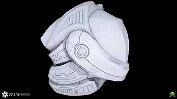 Diving Helmet - Turntable in Octane Render