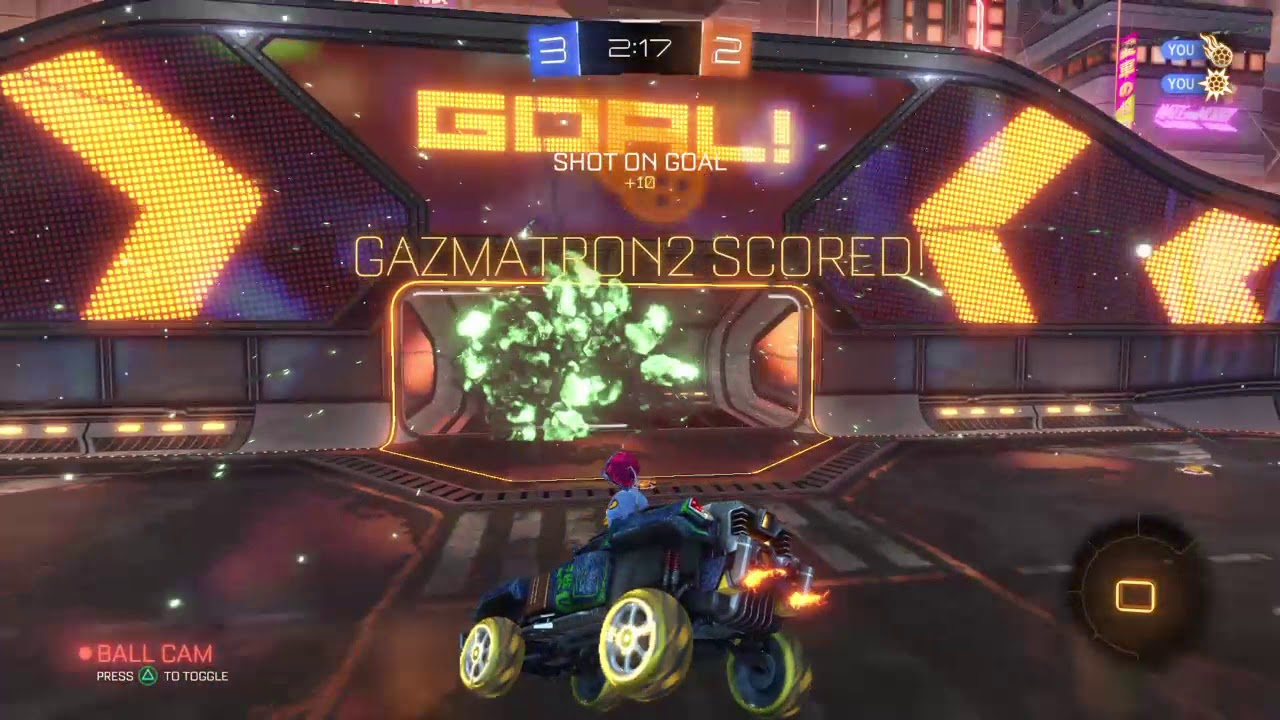 Rocket League demo goal 2 YouTube