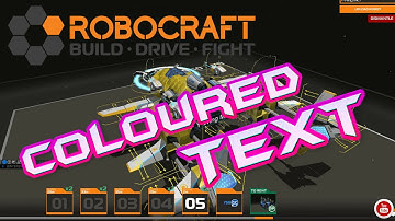 Robocraft Coloured Text Tutorial