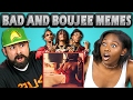 ADULTS REACT TO BAD AND BOUJEE (Memes - Rain Drop, Drop Top)