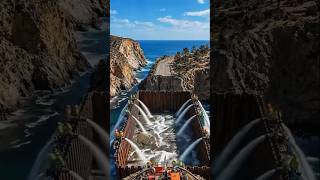 Construction of Bridge to joint the road 🛣️ #construction #engineering