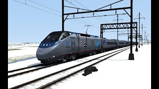 Chasing the awful Acela Express on the Northeast Corridor in Train Simulator 2017