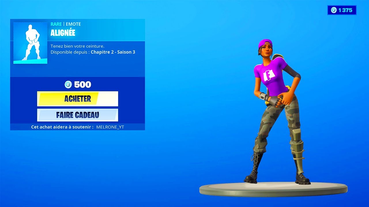 FORTNITE: NEW EMOTE - ALIGNÉE (Nouvelle Danse)