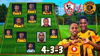 Kaizer Chiefs strong starting lineup against Zamalek last group stage game