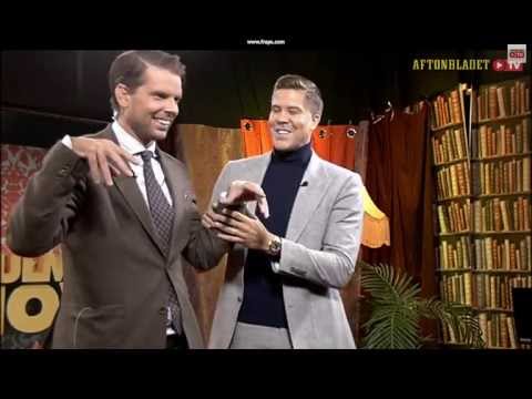 Fredrik Eklund lär Alex Schulman hur man gör en high-kick