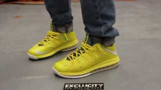 nike lebron x low sonic yellow