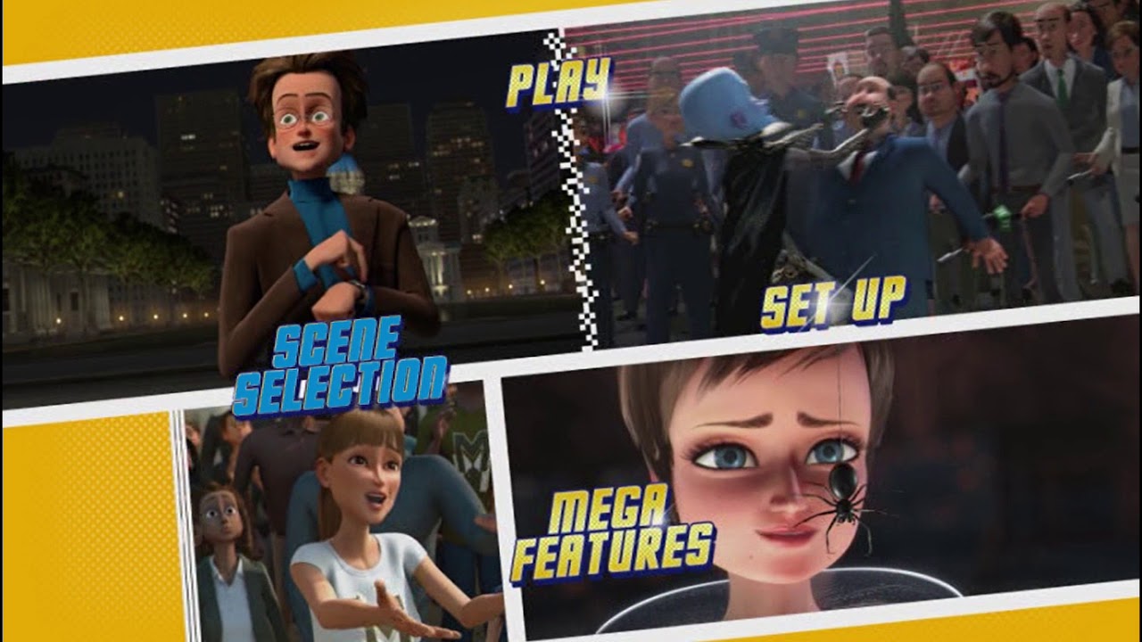 Megamind 2011 DVD Menu Walkthrough