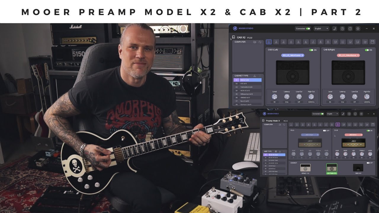 MOOER PREAMP Model X2 & CAB X2 | Part 2: In Depth