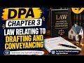 Chapter 3 - Law Relating to Drafting and conveyancing #icsi #exam #icsiexam
