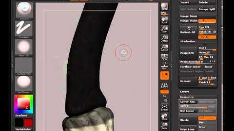Creating Game Weapons in CINEMA 4D and ZBrush - 13 Detailing the grip