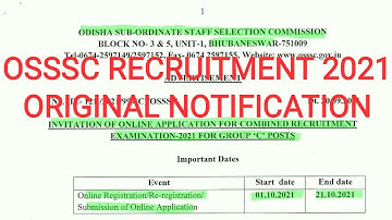 osssc recruitment 2021 | osssc online apply 2021 | osssc statistical field surveyor