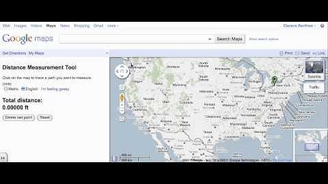 Using Google Map Distance Measurement Tool