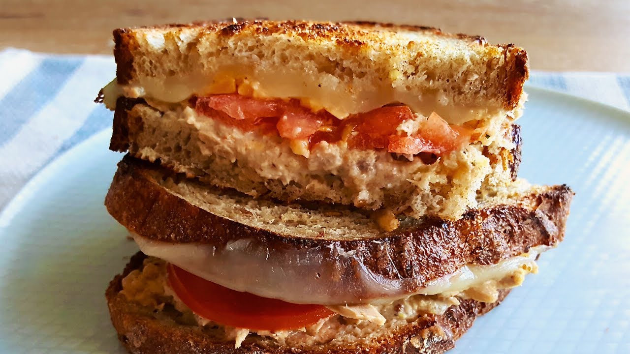Cheesy Tuna Melt with Tomato & Grated Pickle YouTube
