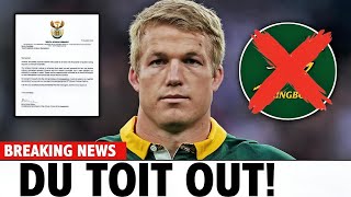 💣IT’S CONFIRMED! DU TOIT SAID THIS AND EVERYTHING CHANGED! 🚨 - SPRINGBOKS NEWS
