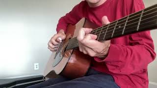 "black water" (Doobie brothers) finger picking guitar lesson