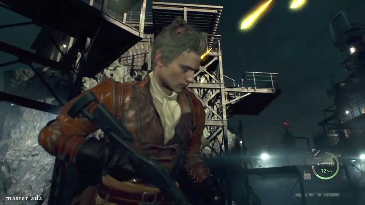 Resident Evil 4 Remake - fully upgraded Riot Gun vs Military Ganados Chapter 15, professional