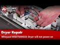 Whirlpool Dryer Repair - Will Not Power On - Electronic Control