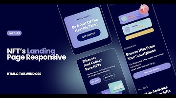 How to Create a Responsive Nft Landing Page with HTML and Tailwind CSS part-01 || Rownok Mahbub